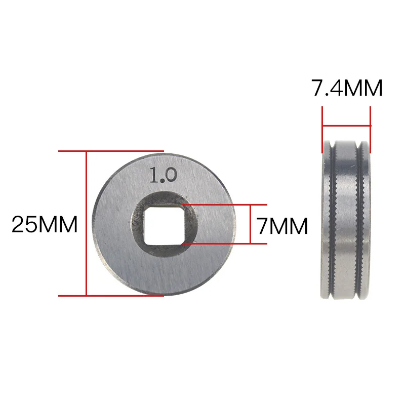 Line Wire Feed Roller Drive Stainless Steel Feeder 0.6/0.8 and 0.8/1.0 Soldering Parts Welding Wire Feeding Roll ► Photo 2/6