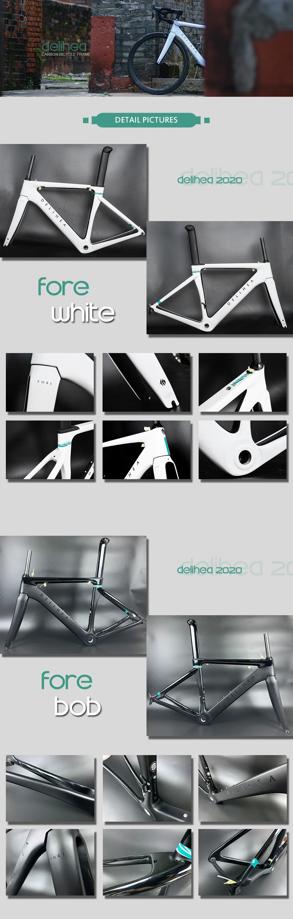 DELIHEA FORE Complete Carbon Racing Road Bicycle 5800/r8000/r8050 Full Carbon Bike Free XDB Shipping