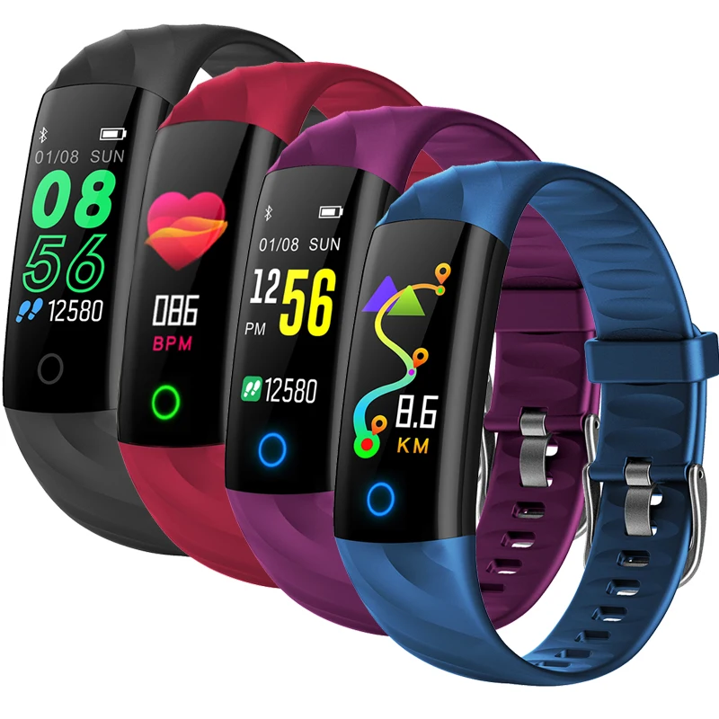 Smart IP68 Heart Rate Blood Oxygen Monitor Fitness Tracker Smart Wristband Multi Sport Smart Band  BraceletWaterproof Pedometer