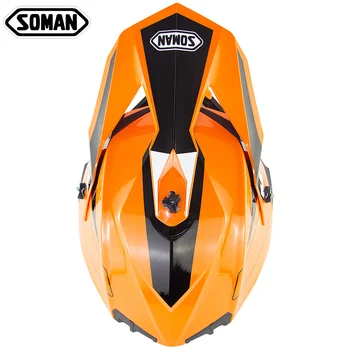 

Full Face ECE Original Motorbike Helmets Flip up Motocross Motorcycle Helmet casco capacete moto For Soman SM633
