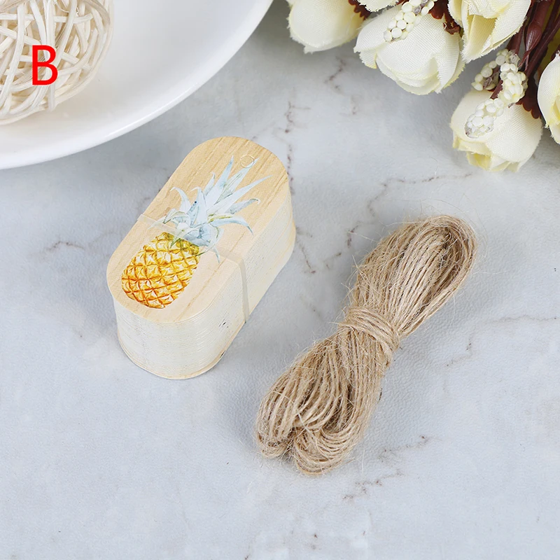 50 шт. подарочная коробка в виде Бумага теги Фламинго ананас бирки Подарочная