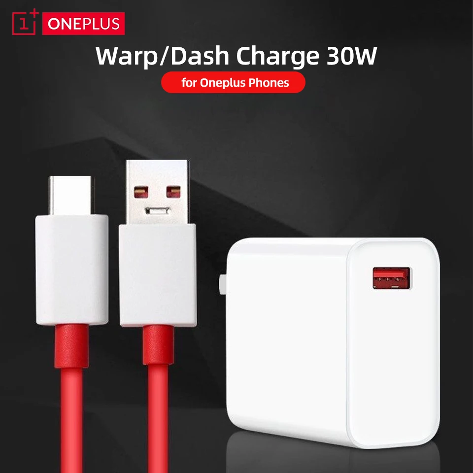 Зарядное устройство 30 Вт для OnePlus Warp Charge адаптер питания настенное зарядное 8 7 7T Pro