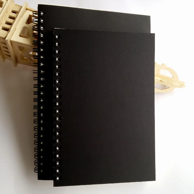 Blank inside page A5 B6 оберточная бумага в винтажном стиле катушкой Простой эскиз пустой дневник блокнот художественная картина книга канцелярский школьный офисный двойного назначения - Цвет: Blank inside page