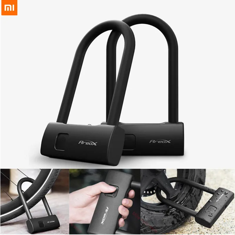 

Hot XIAOMI MIJIA AreoX U Lock U8 Smart Fingerprint Portable Sliding Door Lock Door Handle Car Motorcycle Bike Lock Padlock Slot