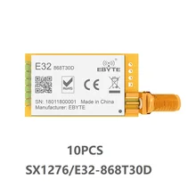 10 шт. E32-868T30D SX1276 LoRa модуль 868 МГц 30dBm 1 Вт UART DIP 868 МГц радиоприемопередатчик