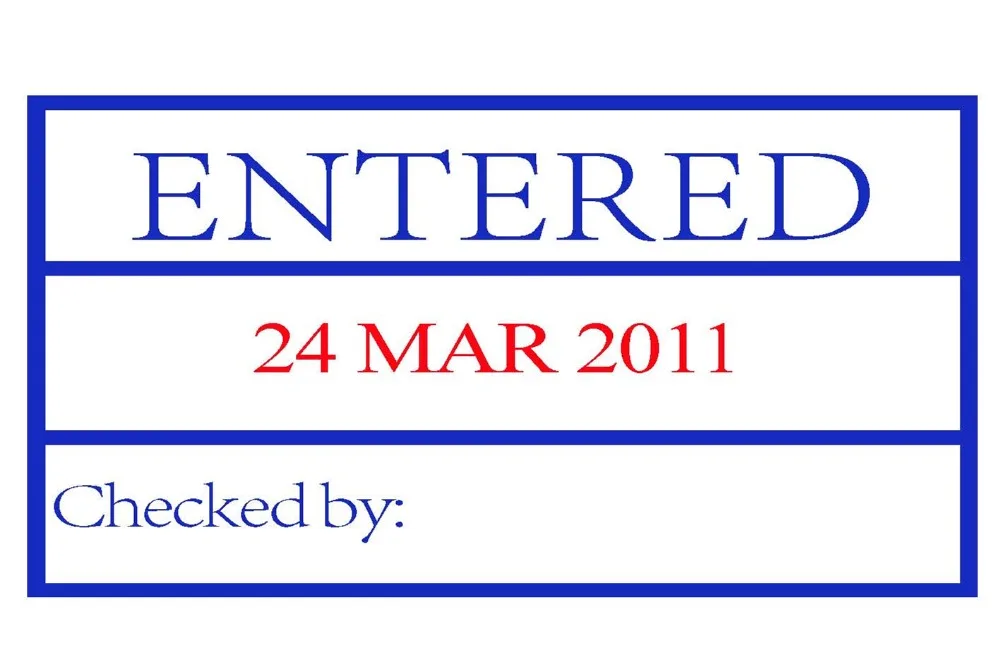 Self inking dater 1-6