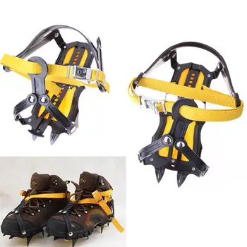

Lightweight 10 Teeth Hiking Camping Ice Crampons Crampons Winter Outdoor Non-Slip Shoes Cover Sport Goods Snowy Portable