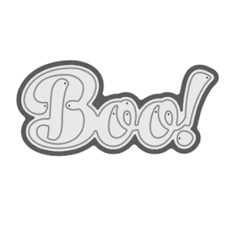 Naifumodo Boo металлические штампы новые Скрапбукинг поступления трафарет для изготовления карт Декор ужас Хэллоуин ремесло вырезание штампы рамка