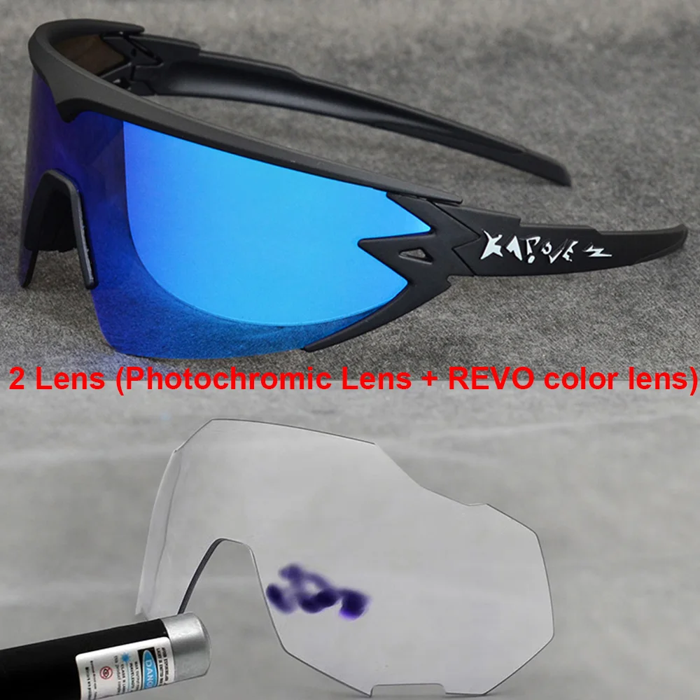 Comfortable Photochromic Cycling Glasses Men UV400 MTB Bike Glasses Oculos Ciclismo Fishing Cycling Outdoor Sports Sunglasses