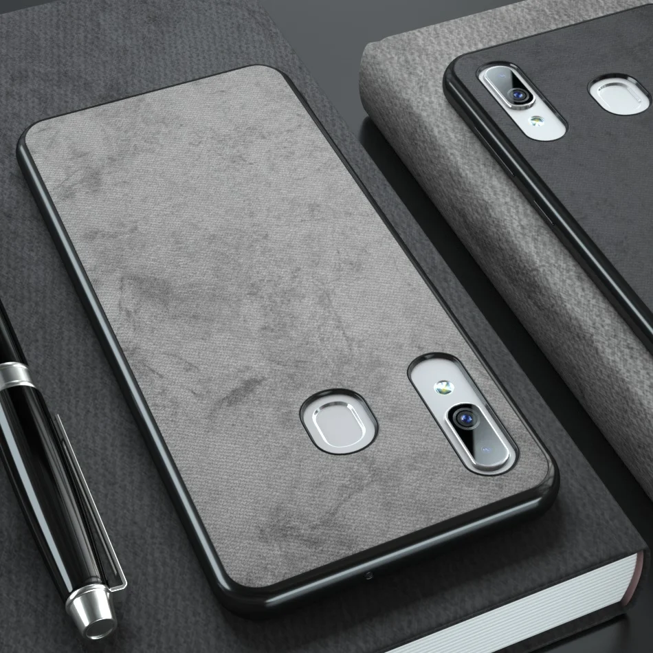 

Cloth Frabic Phone Case For Samsung Galaxy A50 A30 A70 A40 M20 S10 S8 S9 Plus A6 A8 J4 J6 A9 A7 Plus 2018 Cover Coque