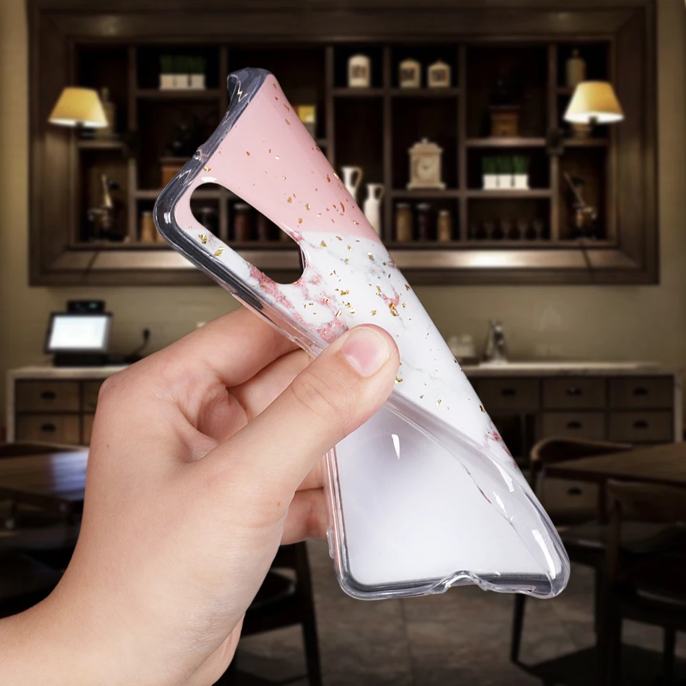 Роскошный lovecom комбинированный мраморный чехол для телефона huawei P20 P30 Pro Lite mate 20 Pro Lite золотой порошок мягкая эпоксидная задняя крышка для телефона