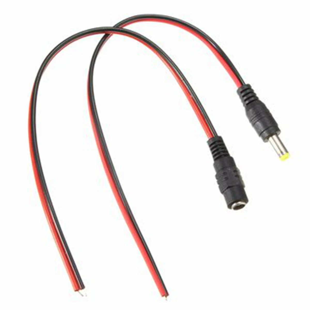 DC12V мужской/женский источник питания, разъем, кабель, шнур, провод 5,5 мм x 2,1 мм для камеры видеонаблюдения