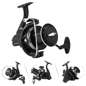 

Fishing Reel 9+1BB Bearings Big Spinning Reel Metal Spool High Speed 4.1:1 Sea Fishing Wheel with Left/Right Collapsible Handle