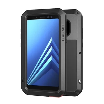 

360 Full Body Protective Cases for Samsung Galaxy A8 Plus 2018 A8plus Shockproof Aluminum Metal Outdoor Sport Shock Armor Covers
