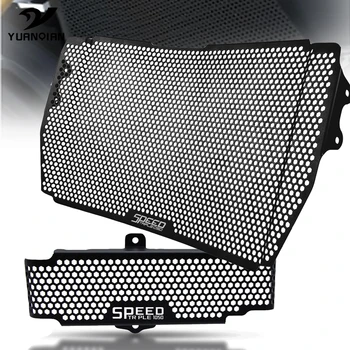 

Motorcycle Oil Cooler Guard Cover Protection For Triumph Speed Triple 1050 2011-2015 2014 2013 Radiator Grille Guard Protector