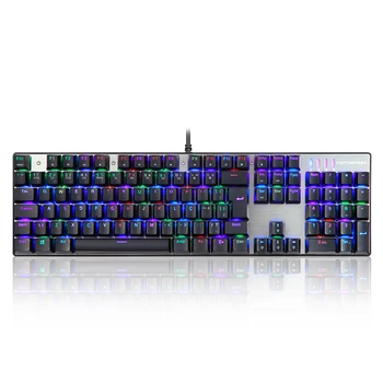 

MOTOSPEED CK104 Mechanical Gaming Keyboard Wired USB Colorful LED Backlight Gaming Keyboard with 104 Keys for gamer