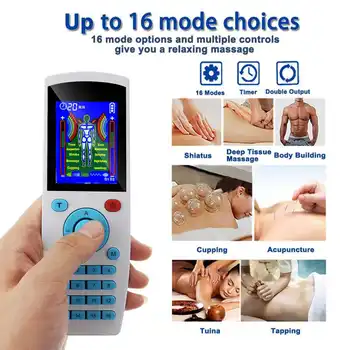 

USB Electric Massage Device 16 Modes herald Tens Acupuncture Body Massager Slimming Pulse-Therapy Massage Machine Relax Muscle