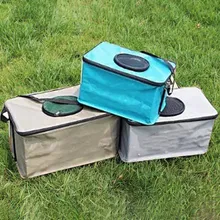 Рыболовная Сумка тканевая портативная холщовая квадратная коробка для рыболовных снастей ведро для воды для рыбалки цвет случайный