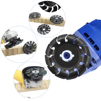 

Power Wood Carving Disc Angle Grinder Woodworking Turbo Round/Plane For 16mm Angle Attachment Milling Cutter Durable