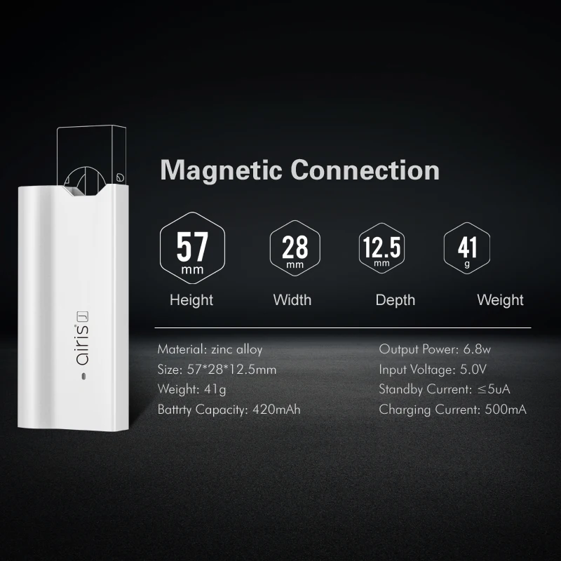 AIRISTECH J Vape Pod 420ohm Батарея Нико соль масло стручок мод Большой дым электронная