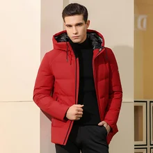 Зимняя новая мужская короткая пуховая куртка с капюшоном Повседневная теплая куртка YGDB 9629