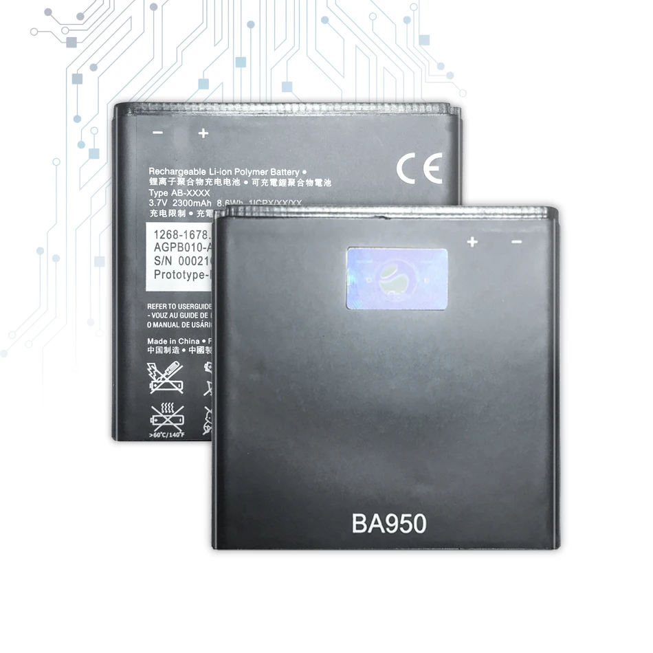 2300mAh BA950 Replacement Battery For SONY Xperia ZR SO-04E M36h C5502 C5503 AB-0300 +Tracking Number | Мобильные телефоны и
