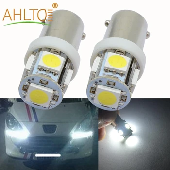 

2Pcs/lot Car Clearance Signal Light Ba9s 5Smd 5050 T4W Marker Auto Multi-Colors Tower Tail Light Wedge Lamp DC 12V Car Brake Led