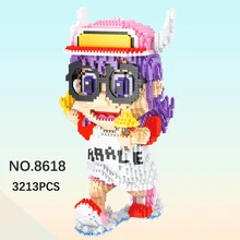 

3123pcs 26cm Mini Diamond Building Block Cartoon Girl DIY Decoration Connecting Building Block Children Gift 3D Model Brick Toy