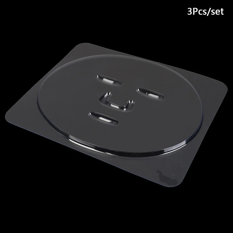 Hot 3PCS Reuseable Silicone Face Mask Plate For Fruit Vegetable Mask Machine Maker Clear Mask Mold Tray Mask Making DIY Tool