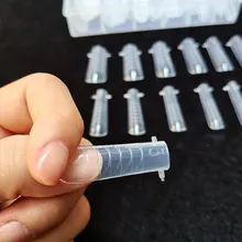 O molde rápido do gel da construção do prego do sistema de cobertura completa dicas formas duplas da extensão do prego para o formulário de construção