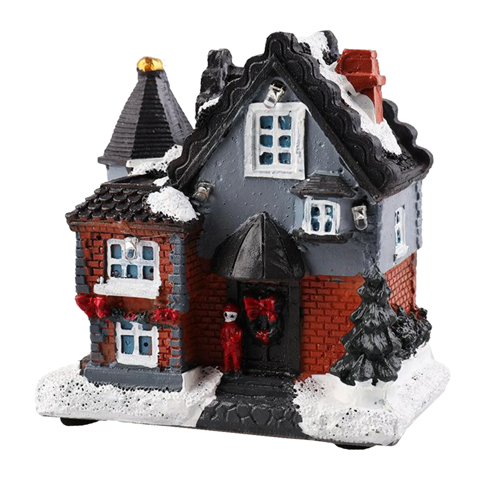 Christmas Village House w/ Warm LED Light Holiday Gift Xmas Decor Indoor Pinon Guitar Case Gift Cinnamon Town Village Status Christmas Village House w/ Warm LED Light Holiday Gift Xmas Decor Indoor Pinon Guitar Case Gift Cinnamon Town Village Status