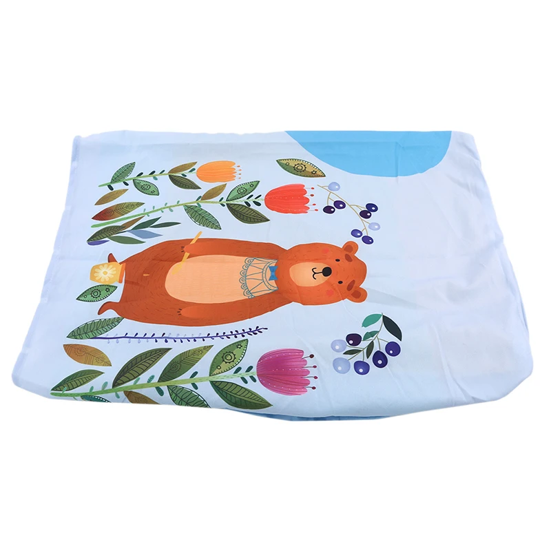 Bedspreads Home Textile All-inclusive Bed Cover Bedside Cover Cartoon Printed Bedroom Decor Cute Bed Covers - Цвет: Forest