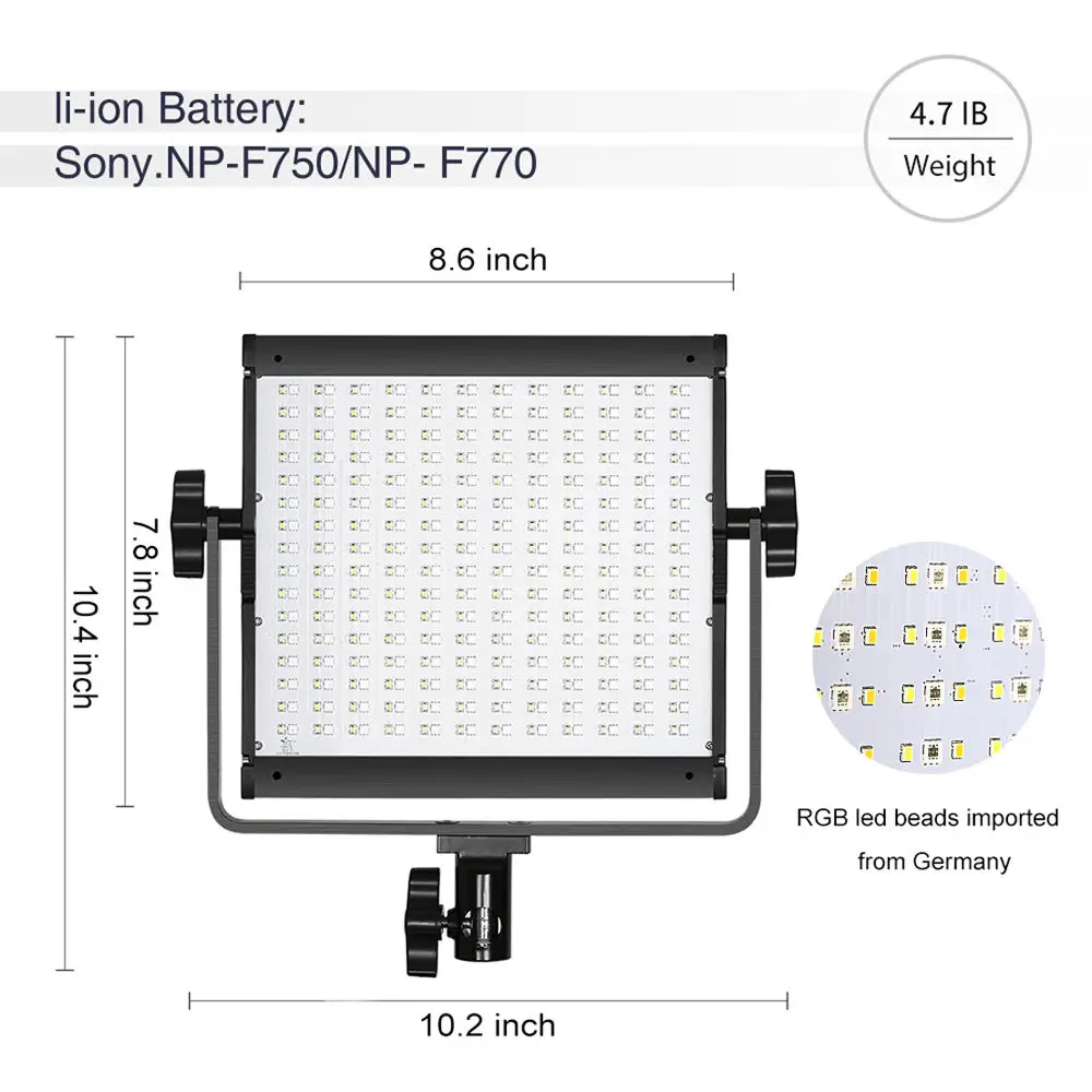 US $349.96 GVM Photography Lighting 800D RGB Studio Video LED Light 3 Sets Light Kit 168 Beads Lamp Panel With Folding Stand Wireless APP