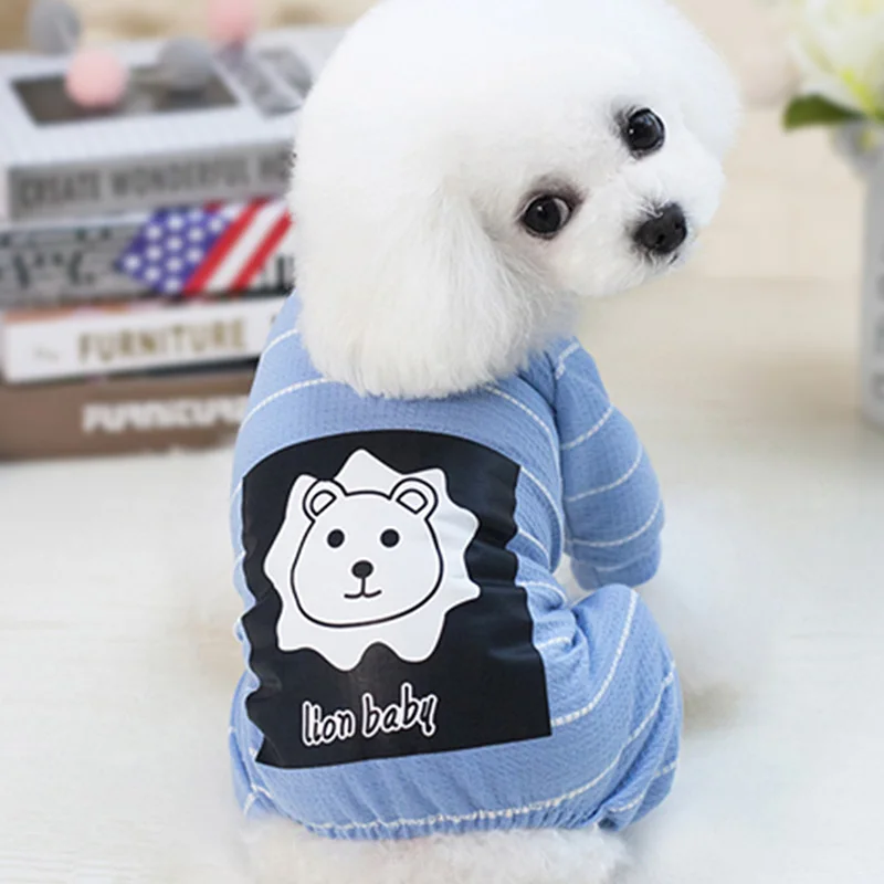 blue 1 Одежда для домашних животных, одежда для маленьких собак, костюм для собак, пижамы, пальто для щенков, одежда для домашних животных, толстовки для чихуахуа - Цвет: blue 1