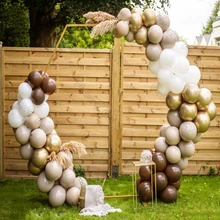 

85pcs Doubled Apricot Balloon Garland Arch Kit Wedding Decoration Chrome Gold Coffee Ballon DIY Baby Shower Birthday Party Decor