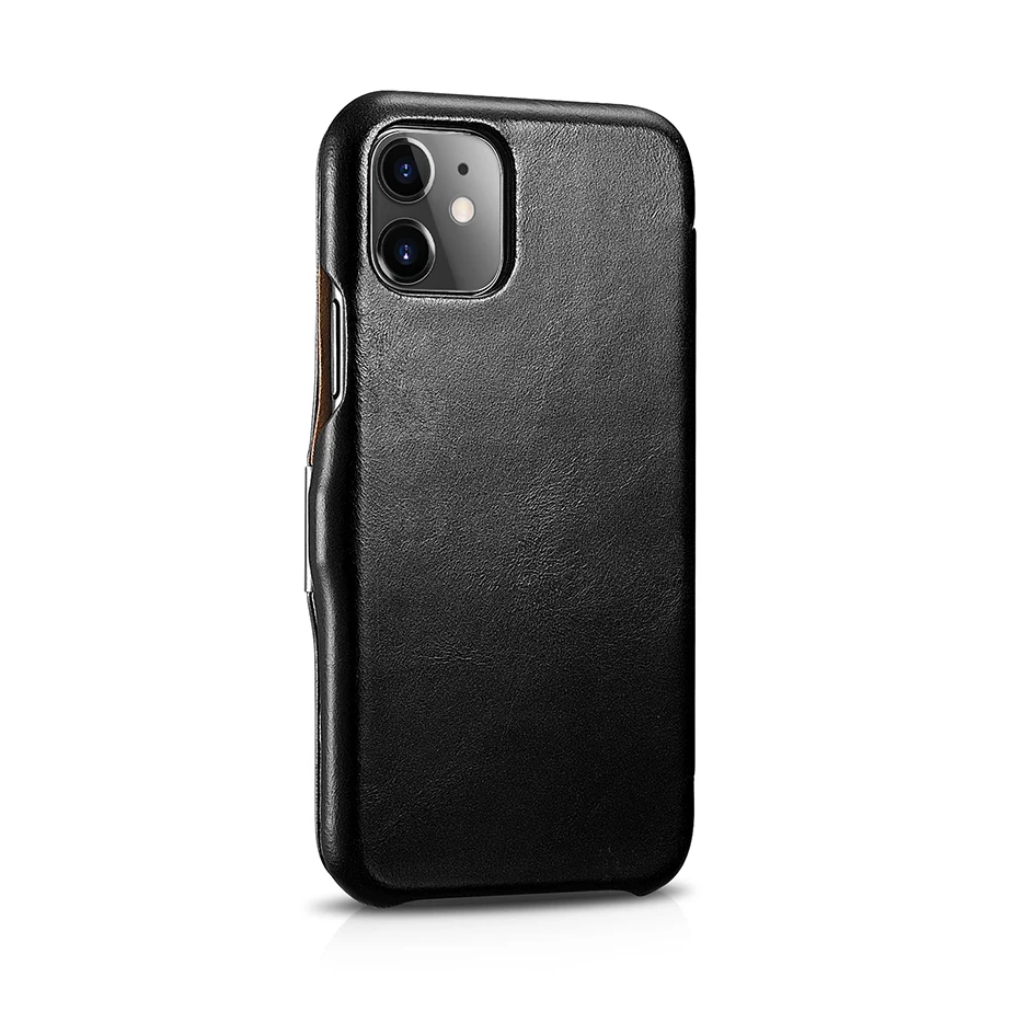 ICARER высокое качество премиум натуральная Кожа винтажный откидной Чехол для iPhone 11 кожаный флип чехол 6,1 дюймов