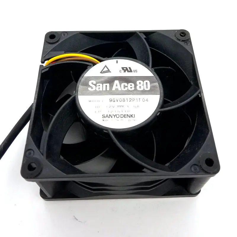 SANYO 9GV0812P1F04 DC12V 1.5A 80*80*38 мм 4 линии ШИМ Вентилятор охлаждения