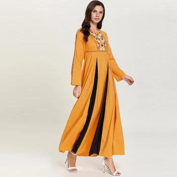 

Arabic Abaya Dubai Islam Hijab Muslim Dress Pakistani Robe Musulmane Grote Maten Dames Kleding Moroccan Kaftan Islamic Clothing