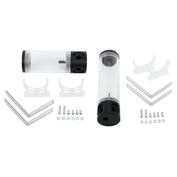 

2 Set Diameter Cylindrical Water-Cooled Tank Water Coolant Cooling Reservoir Computer Refit Accessories-140Mm & 190Mm