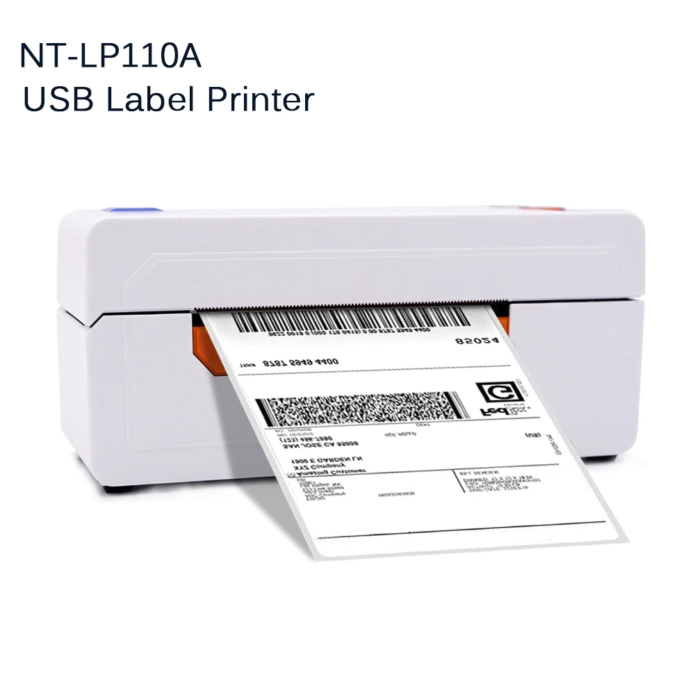 mini portable printer NETUM Desktop Thermal Label Printer NT-LP110A Thermal Barcode Printer for Shipping Express Label 4x6 Printing Mac OS/Windows mini printer for stickers Printers