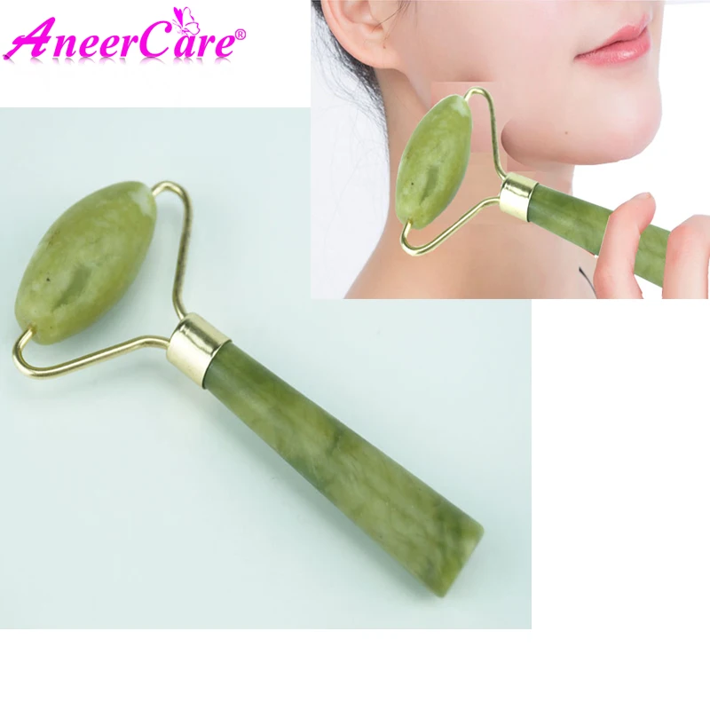 

1pcs Natural Facial Beauty Massage Head Neck Jade Roller Face Thin massager Body Relaxation Tool Dropship face massager
