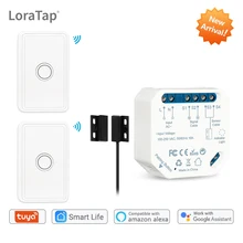 Casa inteligente google amazon alexa eco app alerta sem hub wi fi porta da garagem sensor controlador abridor com interruptor rf tuya