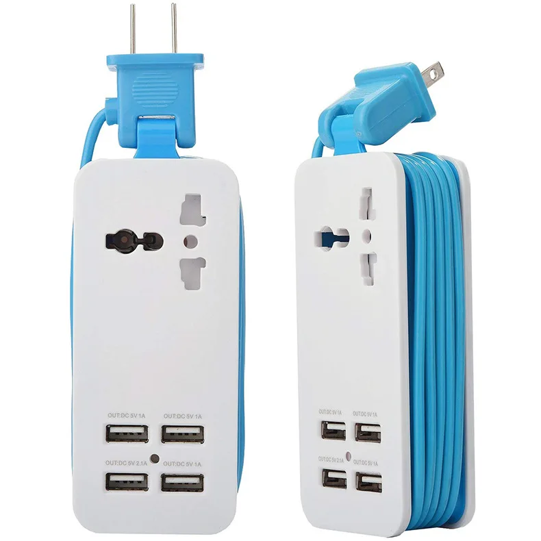 Перекрестная граница для коммутационная панель американского стандарта с usb-портом и зарядкой 5V2A быстро-синий
