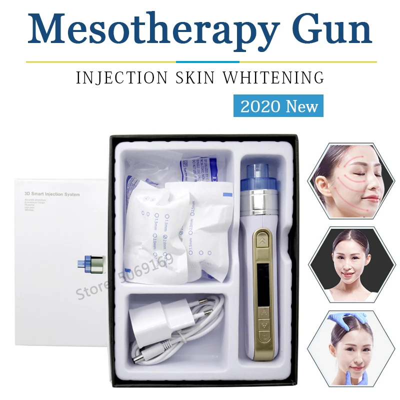 Пистолет для инъекций с 3D наномикроиглами увлажняющая ручка удаления черных