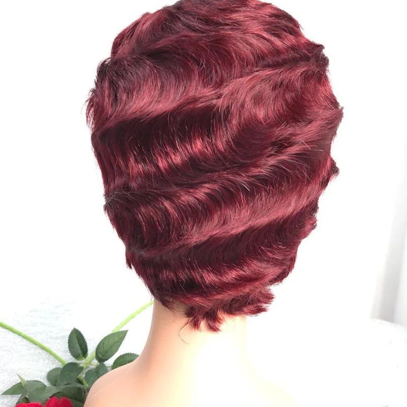 short human hair wig for black women 10