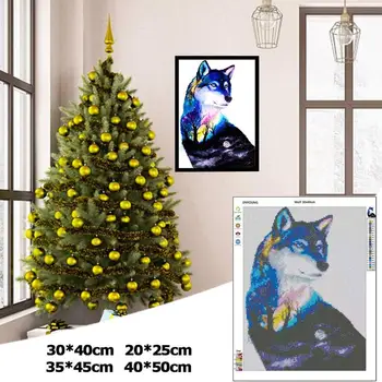

Diamond Painting Full Square/Round Lone Wolf Diamond Series Embroidery Crystal Diamond Sale Handicraft Animals Art Mosaic W O9D8