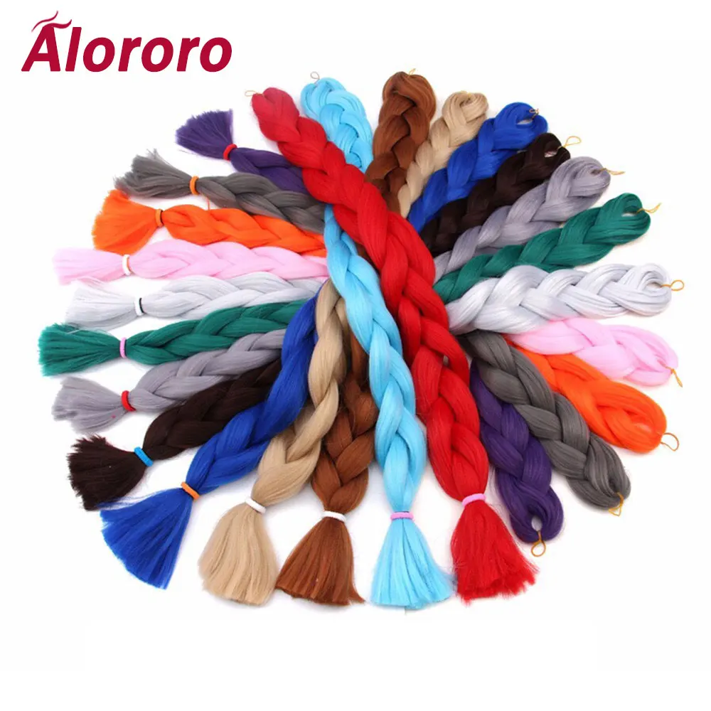 Косички Alororo из синтетических волос для наращивания 82 дюйма/165 г|Косы Jumbo| |