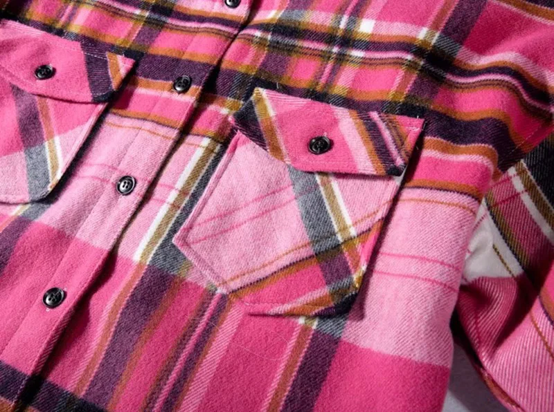19SS Осень Зима Новая WE11DONE простая Свободная рубашка мужская мода для женщин 1:1 Топ We11done сшитая клетчатая полосатая шерстяная рубашка