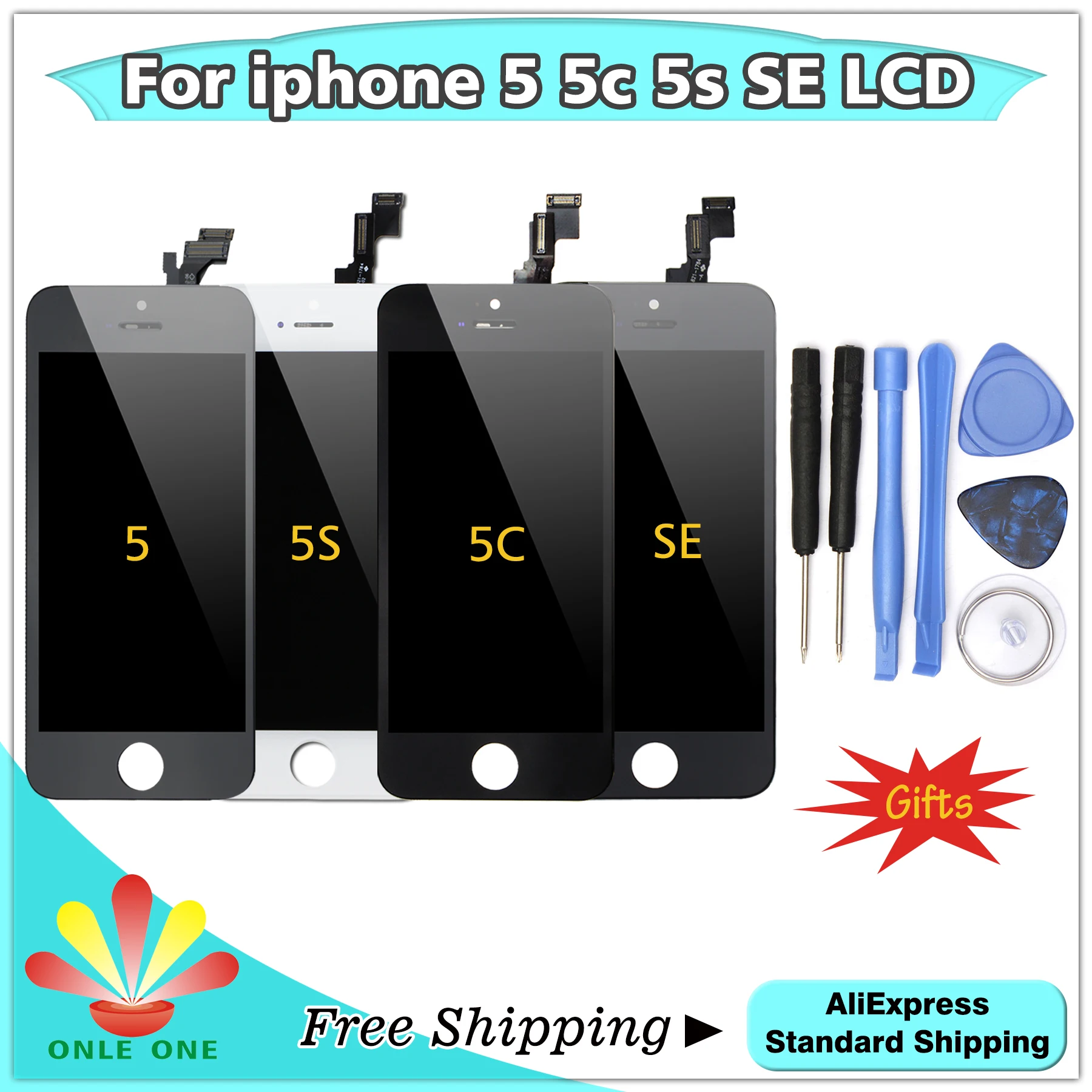 ЖК-экран класса AAA для iPhone 5 дигитайзер сенсорного экрана в сборе 6 6s 6p 6sp 7 7p дисплей