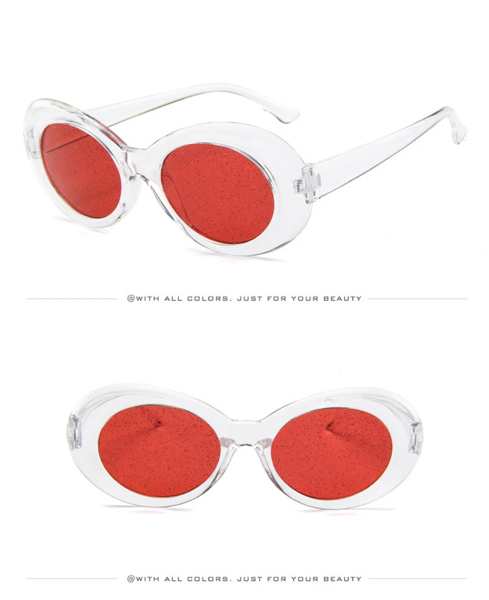Clout очки NIRVANA Kurt Cobain Круглые Солнцезащитные очки для женщин зеркальные очки ретро женские мужские солнцезащитные очки UV400